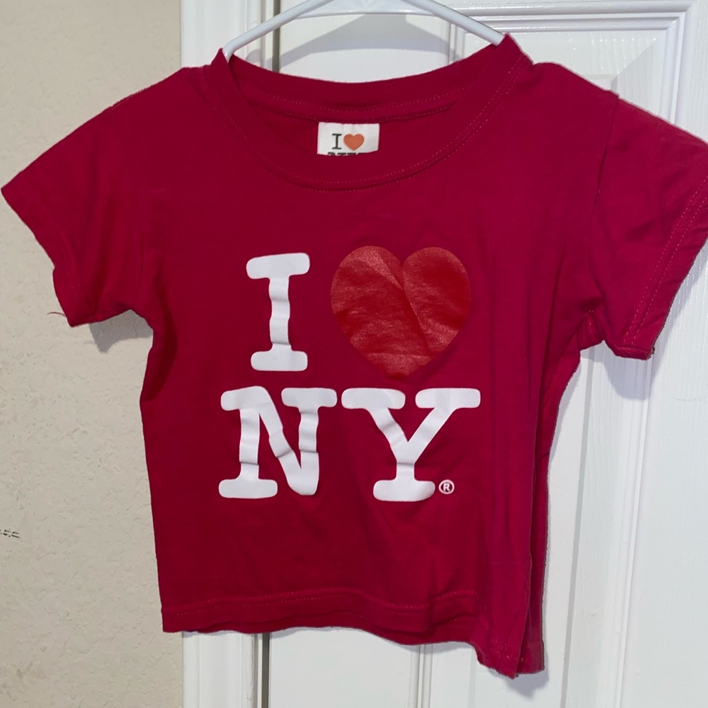 I love New York pink baby tee